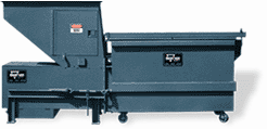 RJ-1835 shown with the 2 cy. compaction container