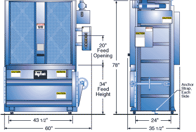 StockRoom Baler Spec Drawing