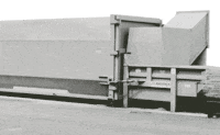 Side feed security chute